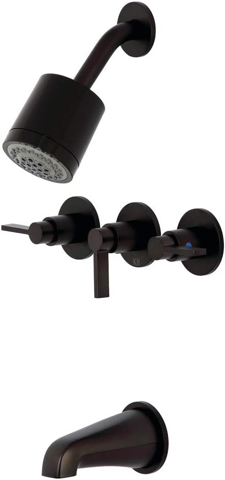 Kingston Brass KBX8135NDL NuvoFusion Tub and Shower Faucet, Oil Rubbed Bronze