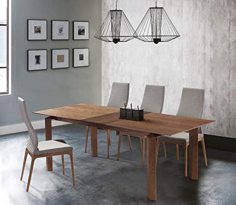 Armen Living Parker Dining set, Walnut