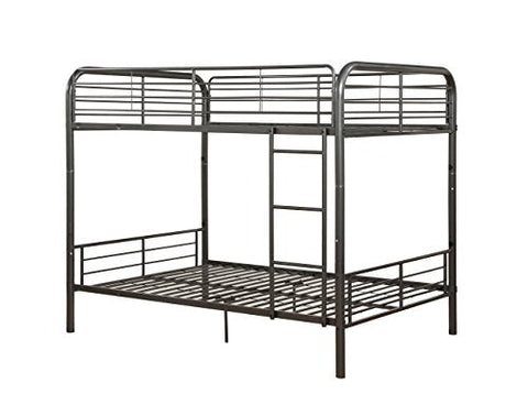 ACME Bristol Gunmetal Full over Full Bunk Bed