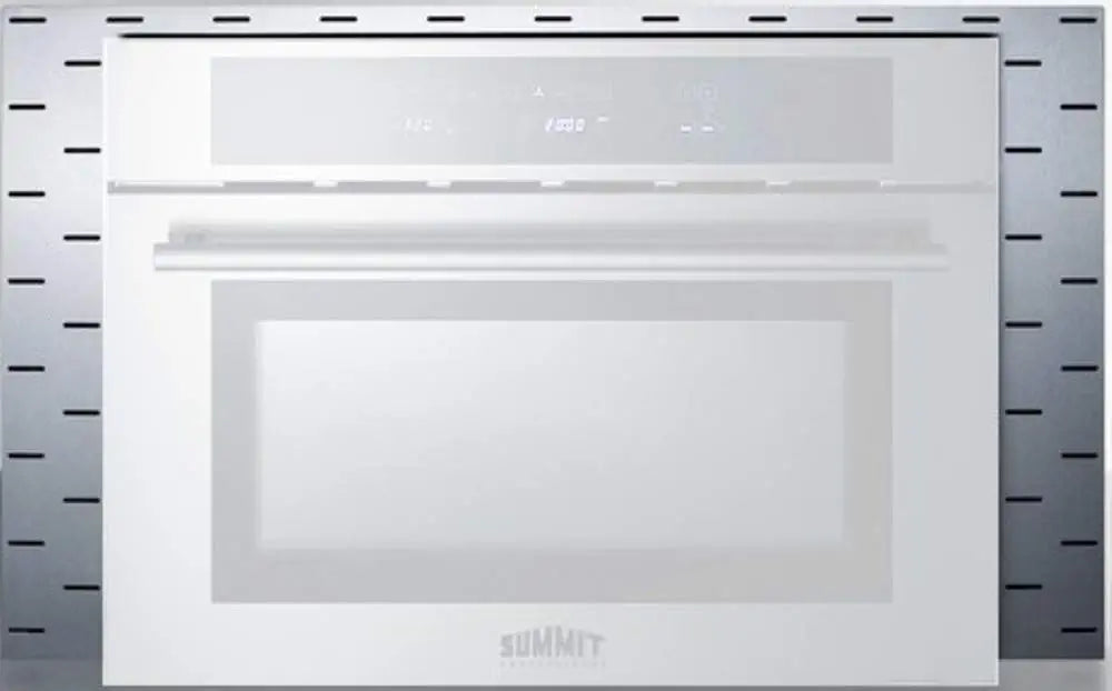 Summit Appliance TRIMKITCMV30 Stainless Steel Trim Kit to Extend Width of CMV24 24&#34; Wide Built-in Speed Oven to 30&#34;, Dimensions 18.88&#34; H x 29.75&#34; W x 1.0&#34; D, Made in The USA