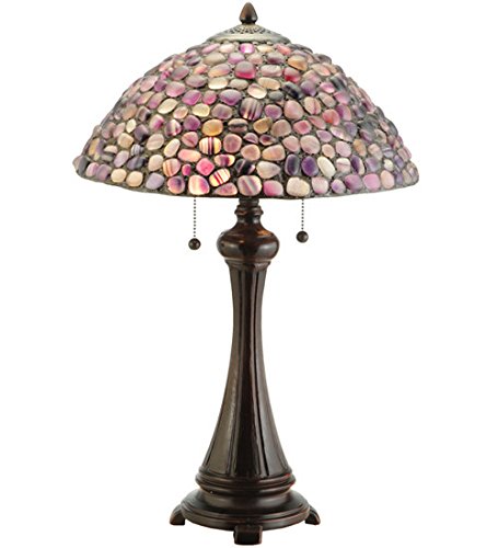 25InchH Agata Purple Table Lamp