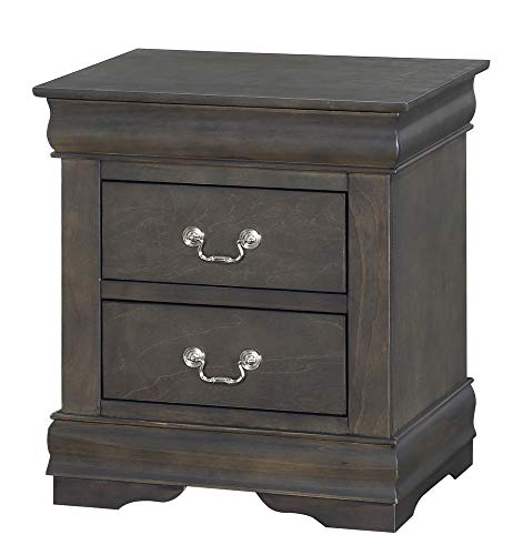 Acme Furniture Night Stand, Dark Gray