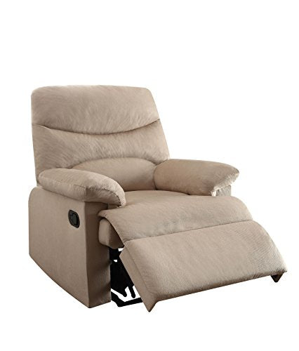 ACME Furniture Arcadia Recliner, Beige woven Fabric