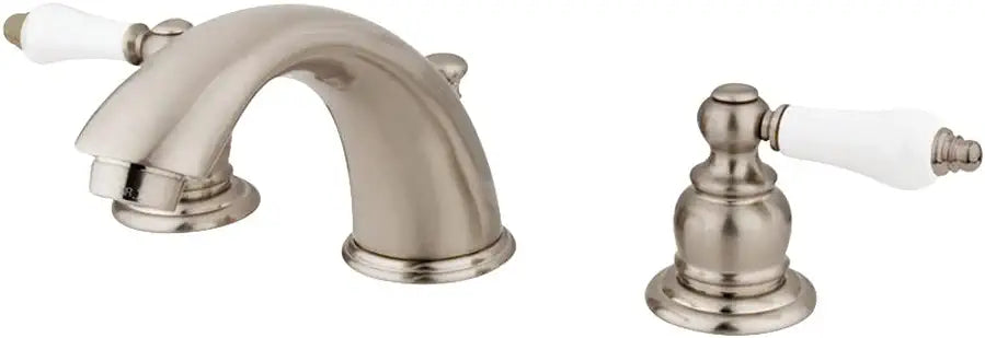 Kingston Brass KB978B Victorian Widespread Bathroom Faucet, 8-Inch Adjustable Center, Brushed Nickel