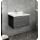 Fresca Lucera 24&#34; Gray Wall Hung Modern Bathroom Cabinet w/Top &amp; Undermount Sink