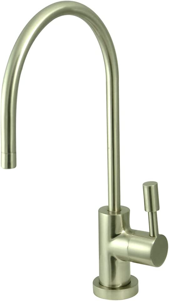 Kingston Brass KS8198DL Concord Water Filtration Faucet, 5-3/4&#34; Spout Reach, Brushed Nickel