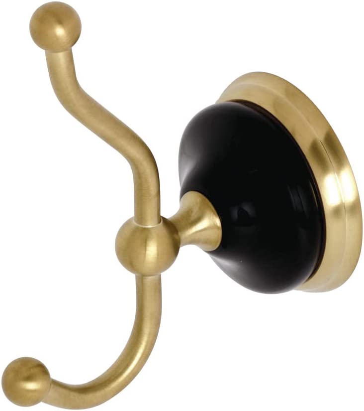 Kingston Brass BA9117BB Water Onyx Robe Hook, Brushed Brass