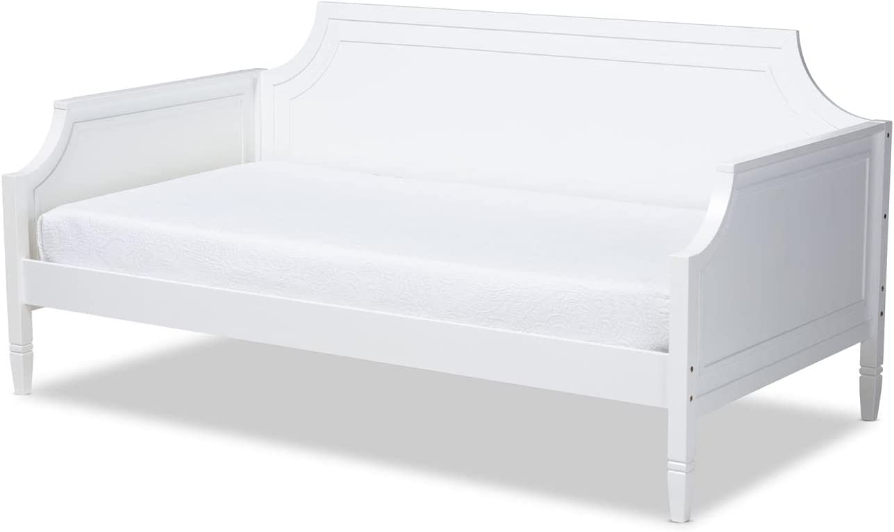 Baxton Studio Mariana White Wood Twin Daybed