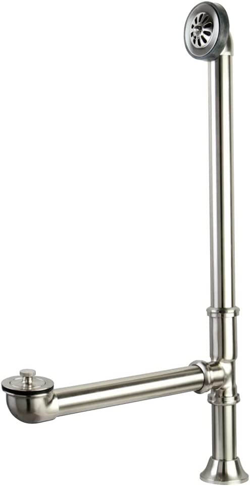 Kingston Brass CC2087 Clawfoot Tub Waste &amp; Overflow Drain, Brushed Brass