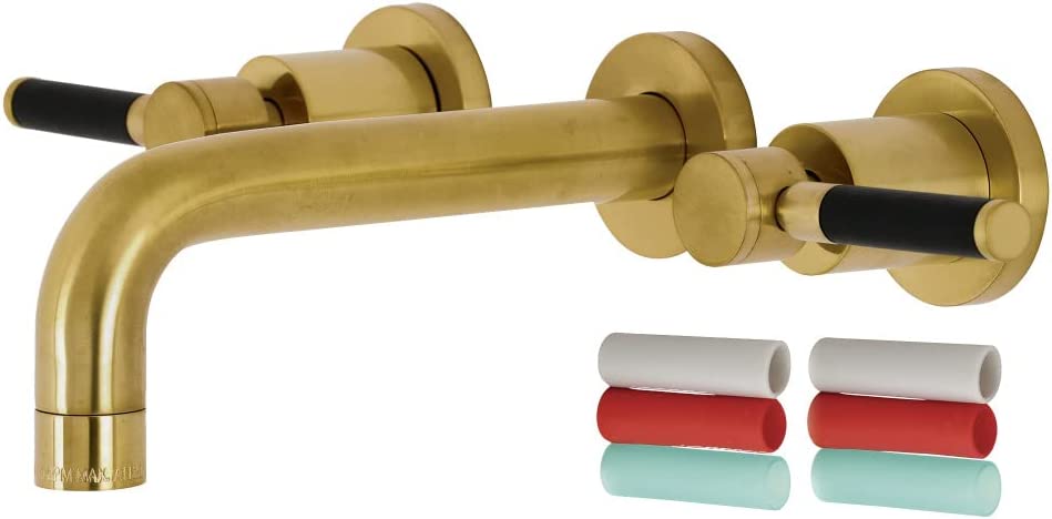 Kingston Brass KS8127DKL Kaiser Bathroom Faucet, Brushed Brass