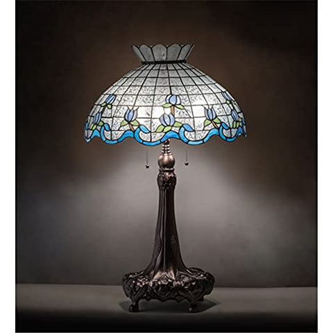 32Inch High Roseborder Table Lamp