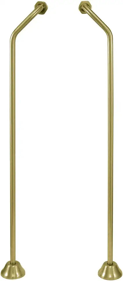 Kingston Brass CC477 Double Offset Bath Supply, Brushed Brass