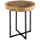 Ink+Ivy Arcadia Accent Tables - Metal, Wood Side Table - Natural, Matt Black, Modern Style End Tables - 1 Piece Authentic Wood Block Small Tables For Living Room