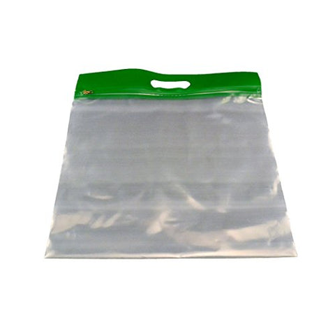 Bags of Bags BOBZFH1413G ZIPAFILE Storage Bag, Green (Pack of 25)