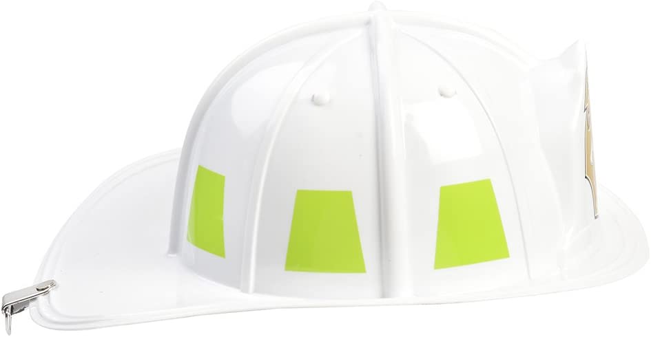 Aeromax Jr. Firefighter Helmet Toy, White, Adjustable