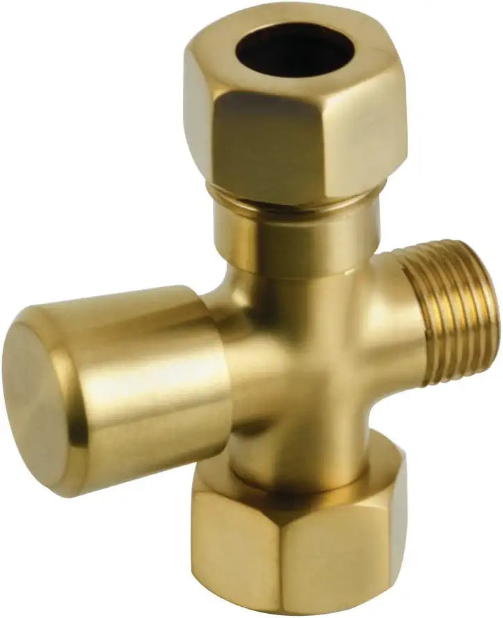 Kingston Brass ABT1060-7 Vintage Shower Arm Diverter, Brushed Brass