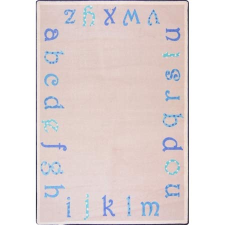 Joy Carpet Kid Essentials - Infants &amp Toddlers Polka Dot ABCs Blue Blue 310 x 54 Area Rugs