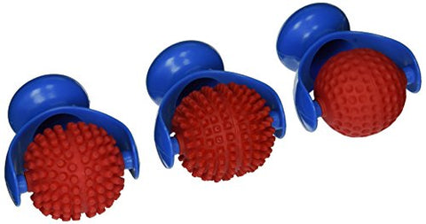 READY 2 LEARN Palm Dough Rollers - 3 Easy to Hold Arts and Crafts Tools for Kids - Set 1 - DIY Textured Patterns in Dough, Clay and Paint