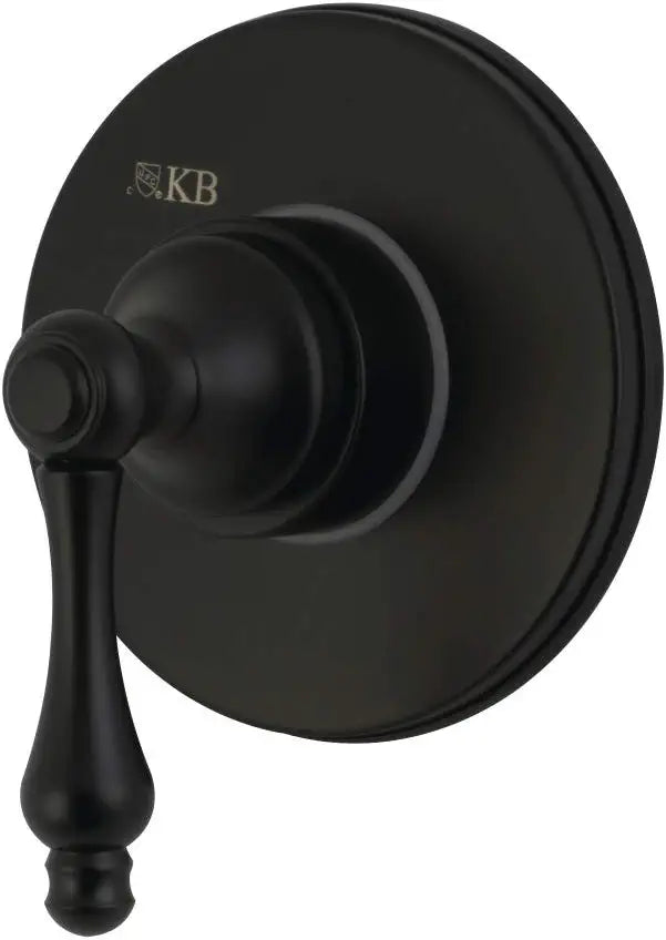 Kingston Brass KS3030AL Three-Way Diverter Valve with Trim Kit, Matte Black