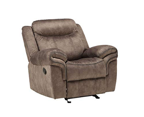 ACME FURNITURE Zubaida Glider Recliner - - 2-Tone Chocolate Velvet.