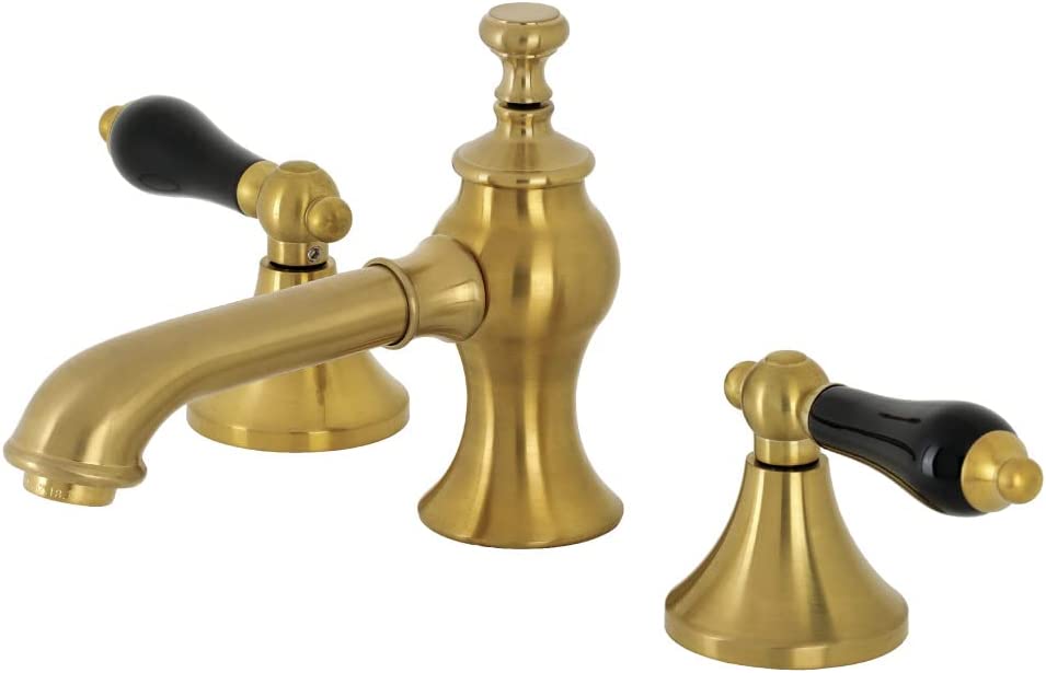 Kingston Brass KC7067PKL Duchess Widespread Bathroom Faucet, Brushed Brass