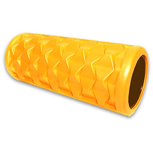 Kemp USA Foam Roller for Massage and Back Pain, Great for Quads, Calves, Lats, and Back Muscles (13-in)