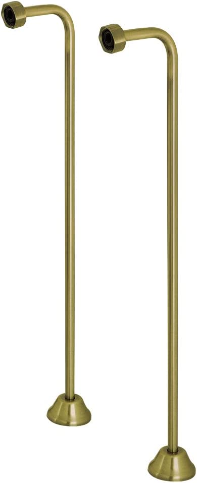 Kingston Brass CC463 Single Offset Bath Supply, Antique Brass