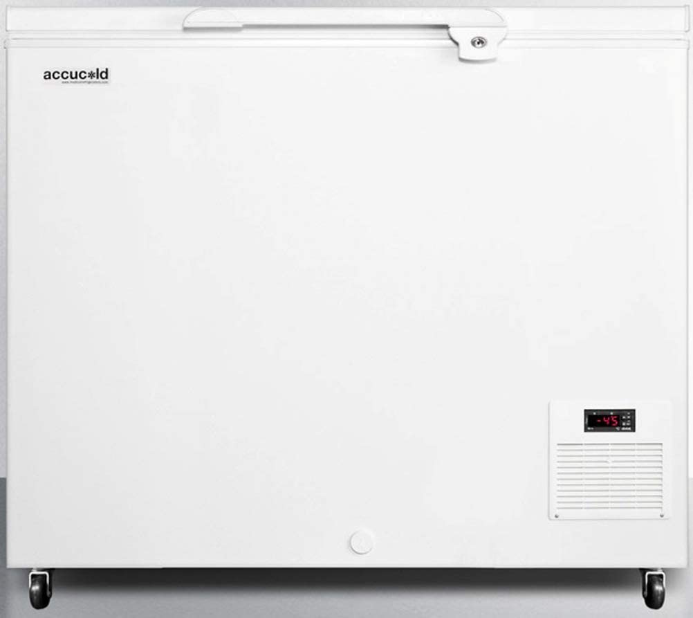 EL21LT 42&#34; AccuCold Commercial Chest Freezer with 8.1 cu. ft. Capacity Digital Thermostat Factory Installed Lock Casters and Manual Defrost in White