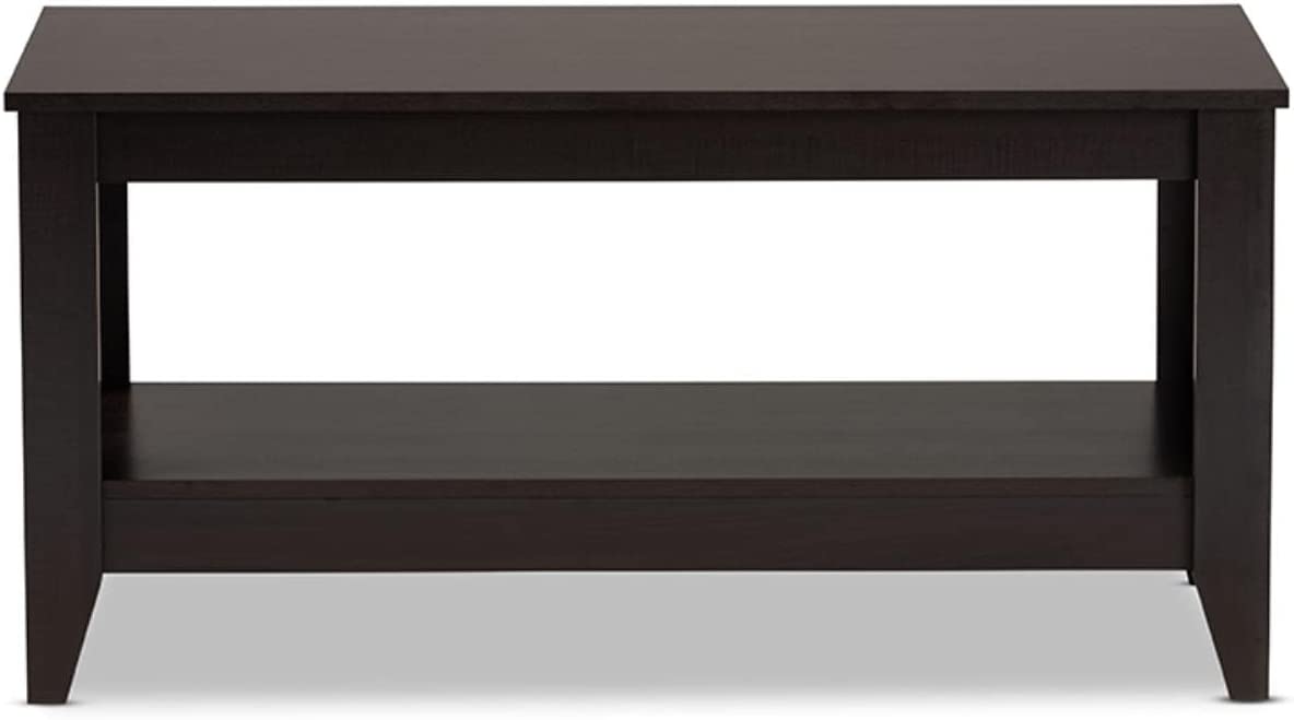 Baxton Studio Elada Modern and Contemporary Wenge Finished Wood Coffee Table