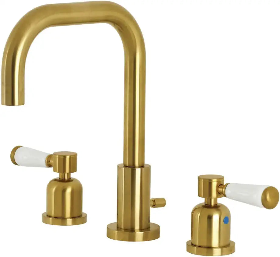 Kingston Brass FSC8933DPL Paris Widespread Bathroom Faucet, Brushed Brass