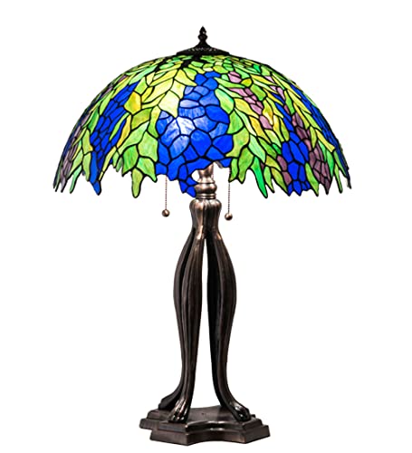 30Inch High Tiffany Honey Locust Table Lamp