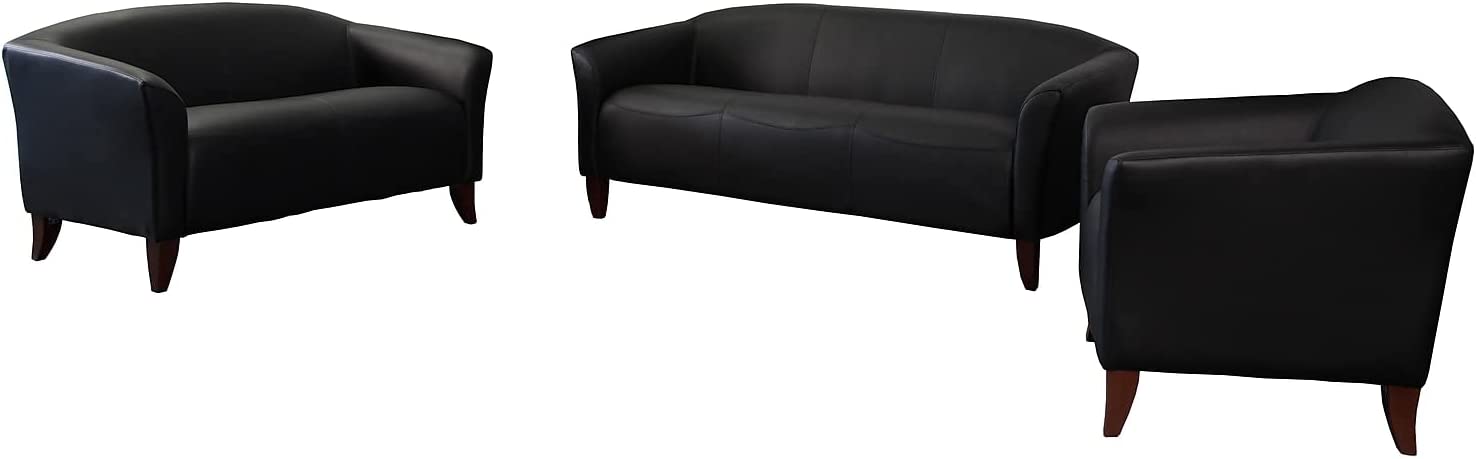 Flash Furniture Hercules Imperial Series Reception Set Color: Black