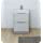 Fresca Tuscany 24&#34; Glossy Gray Free Standing Modern Bathroom Cabinet w/Integrated Sink