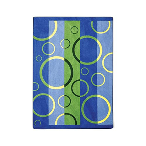 Joy Carpets Kaleidoscope Under Water Whimsical Area Rugs, 92-Inch by 129-Inch by 0.36-Inch, Multicolored