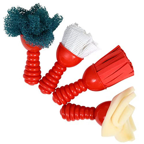 READY 2 LEARN Textured Art Tools - Set of 4 - Jumbo Paint Brushes for Toddlers and Kids - Set 1 - DIY Patterns and Effects