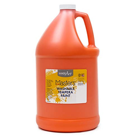 Handy Art Little Masters Tempera Paint, Gallon, Orange