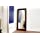 Baxton Studio Doniea Dark Brown Wood Frame Modern Mirror, Rectangle