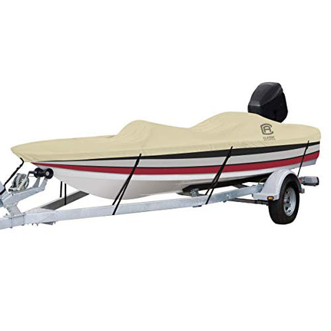 Classic Accessories DryGuard Heavy Duty Waterproof Boat Cover for Bass Boats 14&#39; - 16&#39; L Up to 90&#34; W