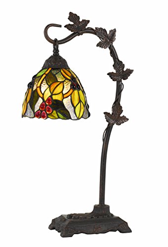 60W Cotulla Downbrdige Tiffany Metal Table Lamp - Tiffnay