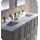 Fresca Oxford 72&#34; Gray Traditional Double Sink Bathroom Vanity
