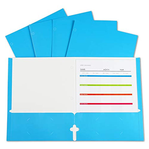 LAMNATD PAPR PORTFOLIOS BLUE 25/BX 2-POCKET