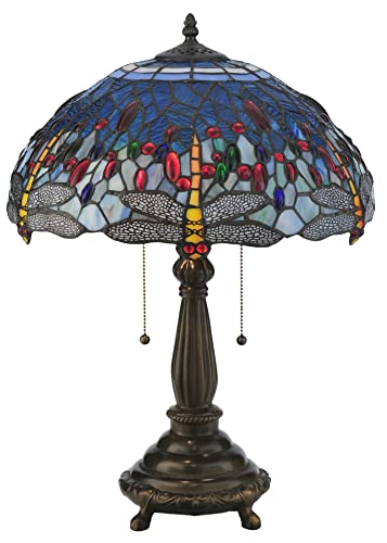 22InchH Tiffany Hanginghead Dragonfly Table Lamp