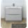 Fresca Tuscany 40&#34; Glossy Gray Free Standing Modern Bathroom Cabinet w/Integrated Sink
