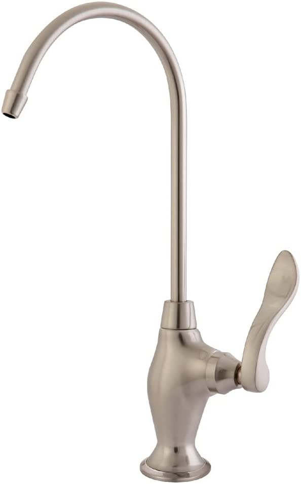 Kingston Brass Gourmetier KS3198NFL Nuwave French Single Handle Water Filtration Faucet, Brushed Nickel