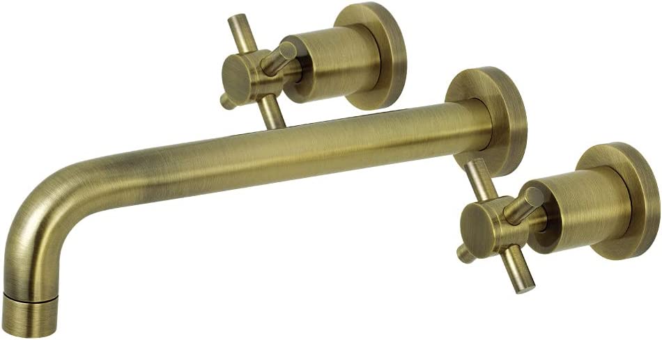 Kingston Brass KS8023DX Concord 2-Handle Wall Mount Roman Tub Faucet, Antique Brass