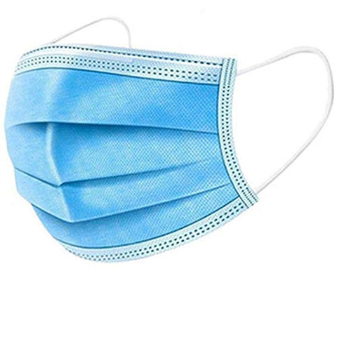 Kemp USA 3-Ply Non-Medical Disposable Face Masks in Blue - 50 Per Box