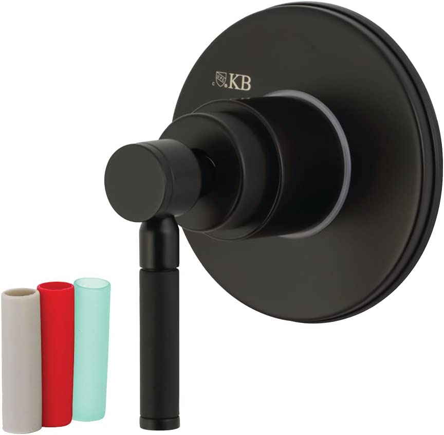 Kingston Brass KS3030DKL Kaiser Three-Way Diverter Valve with Trim Kit, Matte Black