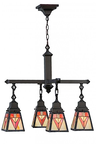 24InchW Otero Mission 4 LT Chandelier