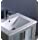 Fresca Torino 24&#34; Gray Modern Bathroom Cabinet w/Integrated Sink