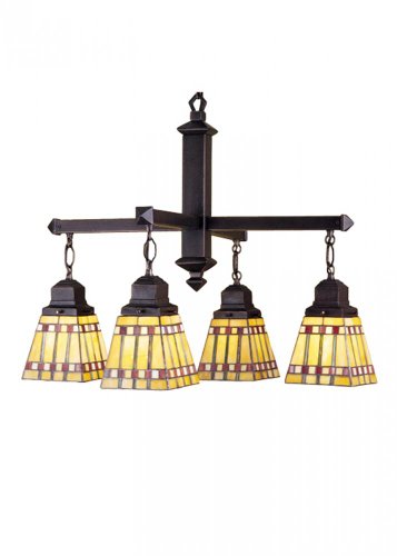 26 inches W Prairie Corn 4 LT Chandelier.609